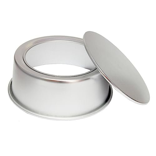 Alipis Runde Kuchenform Mit Entfernbarem Boden Aus Anodisiertem Aluminium Für Kuchen Torten Und Desserts Silber von Alipis