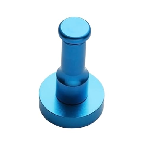 Alipis Runder Wandhaken aus Space Aluminium Rostfrei Belastbar Schwer Multifunktional für Jacken Handtücher Hüte Bad Küche Büro Stilvoller Aufhänger in Himmelblau Wandmontage von Alipis