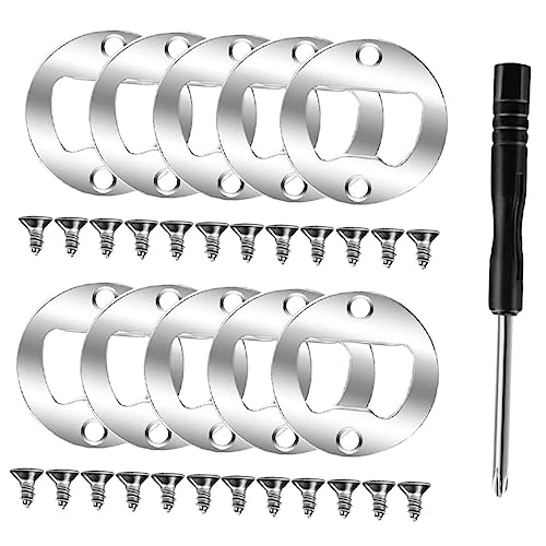 Alipis Rundes Teiliges DIY Flaschenöffner Hardware Chrom Flaschenöffner Einlage Rostbeständig Verschleißfest Kompakt für Outdoor Picknick und Geschenkgebrauch von Alipis