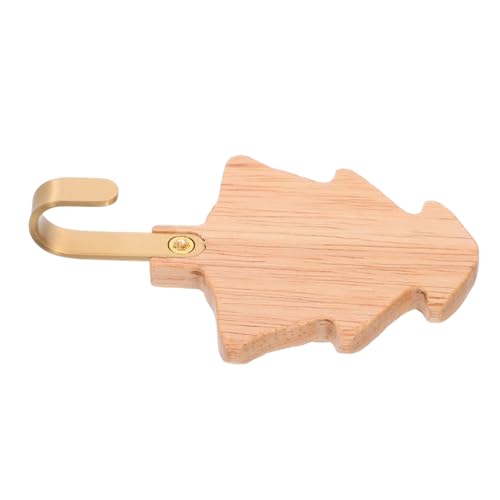 Alipis Rustikale Holz Wandhaken Baumform aus Schwarznuss mit Messinghaken Wandmontierter Garderobenhaken für Kleidung Handtücher Rucksäcke Taschen Vielseitig für Schlafzimmer Flur Bad von Alipis
