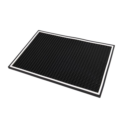 Alipis Rutschfeste Ablaufmatte Couchtischzubehör Kaffeekannenmatte für Arbeitsplatten Küchenmatte für Arbeitsplatte Trockenmatten für Küchengeschirr geschirr trockner matte PVC Schwarz von Alipis