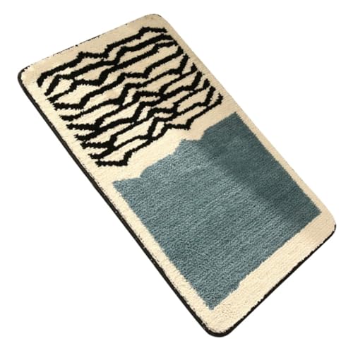Alipis Rutschfester Badezimmerteppich Wasserabsorbierender Fußmatte aus Design für Bad Eingangsbereich Langlebig Pflegeleicht Alipis Rutschfester Badezimmerteppich Wasserabsorbierender Fußmatte aus Design für Bad Eingangsbereich Langlebig Pflegeleicht von Alipis