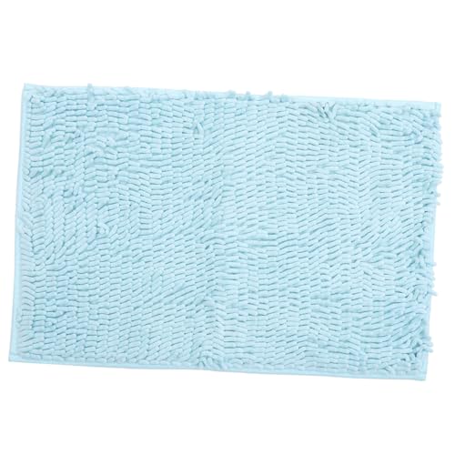 Alipis Rutschfester Wasserabsorbierender Badteppich und Pflegeleicht Blau für Badezimmer Wc und Wohnräume Strapazierfähige Badematte mit Feiner Verarbeitung von Alipis