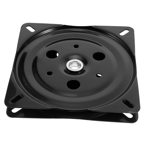 Alipis Schwarze Möbel Drehplatte Drehbeschlag für Barhocker Sofa Stuhl Basis aus Robustem Metall Einfache Montage Langlebige Schwerlast Drehvorrichtung für Möbelrotation von Alipis
