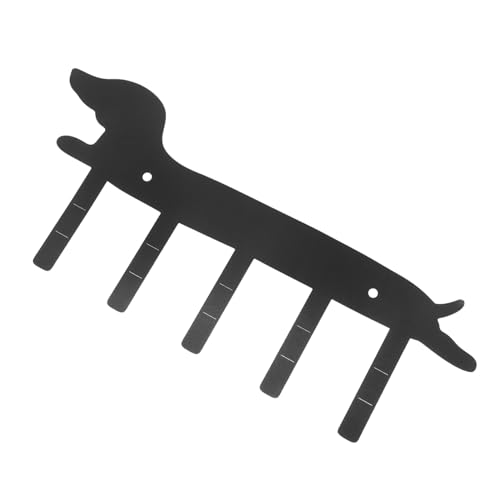 Alipis Schwarzer Hund Schlüsselhalter Wandmontage Stabiler Metallhaken für Schlüssel und Leichte Gegenstände Platzsparender Organizer für Flur Büro und Zuhause Einfach zu Reinigen und von Alipis