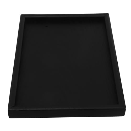 Alipis Schwarzes Rechteckiges Massivholz-tablett Glatt Polierte Servierplatte Robust für Tee Kaffee Snacks Platzsparendes Design Vielseitig für Zuhause und Restaurant Alipis Schwarzes Rechteckiges Massivholz-tablett Glatt Polierte Servierplatte Robust für Tee Kaffee Snacks Platzsparendes Design Vielseitig für Zuhause und Restaurant von Alipis