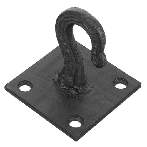 Alipis Schwerer Deckenhaken aus Gusseisen Rostfrei Robustes Vintage Design Vielseitiger Aufhänger für Blumenampel Handtücher Taschen für Wohnzimmer Bad Schlafzimmer und Schrank von Alipis