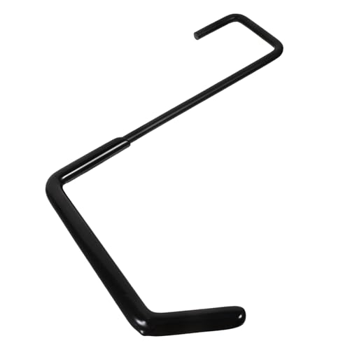 Alipis Schwerlast S haken Wandhalterung aus Galvanisiertem Stahl Großer Schwarzer Wandhaken für Garage Werkstatt und Haushalt Stabile Metallaufhängung für Leiter Fahrrad und Werkzeug von Alipis