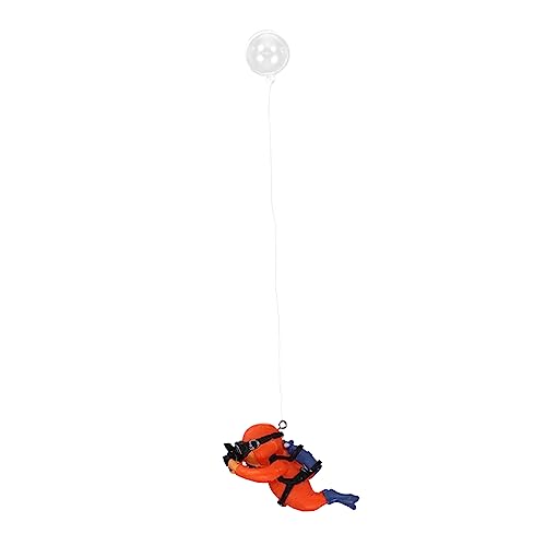 Alipis Schwimmendes Taucher Ornament für Aquariumdekoration Lifelike für Fischbecken Sicher für Fische und Farbecht Zubehör für Aquarien und Teiche von Alipis