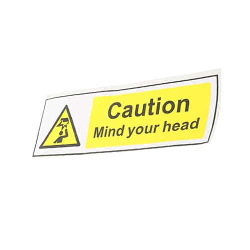 Alipis Selbstklebendes Warnschild Achtung Kopf Robustes Low Overhead Warnzeichen Wetterfest für Lager und Parkplätze Vielseitig Einsetzbar Einfache Anbringung Dekorativ und Praktisch von Alipis