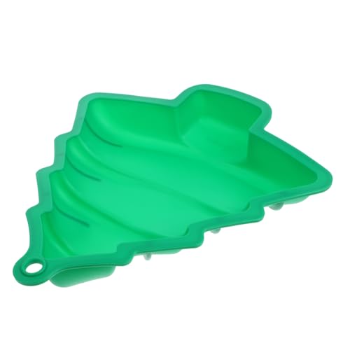 Alipis Silikon Weihnachtsbaum Kuchenform Glatte Oberfläche Antihaftbeschichtet Langlebig für DIY Kuchen und Fondant Backen für Küche Bäckerei und Dessertdeko Grüne Backform von Alipis