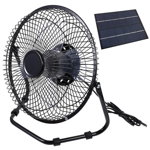 Alipis Solarbetriebener USB mit Solarpanel Leiser Mini Tischventilator mit Drehung für Haustierbelüftung Gewächshaus Camping und Büro im Sommer Alipis Solarbetriebener USB mit Solarpanel Leiser Mini Tischventilator mit Drehung für Haustierbelüftung Gewächshaus Camping und Büro im Sommer von Alipis