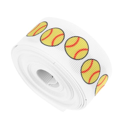 Alipis Sportliches Geschenkband Grosgrain Ribbon für Baseball und Softball Dekorationen für Geburtstagsfeiern DIY Projekte und Sport Events Hochwertiges Robustes Material für Kreative von Alipis