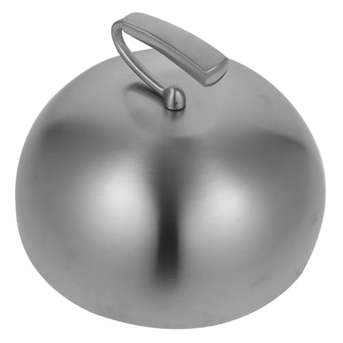 Alipis Steakhaube Fleisch Unsere Steakhaube Zum Servieren Mikrowellen Küchengrilldeckel Grillhaube Griff Lebensmittelhaube Lebensmittelschutzhaube Haushaltsnahrung Metallhaube Silber von Alipis