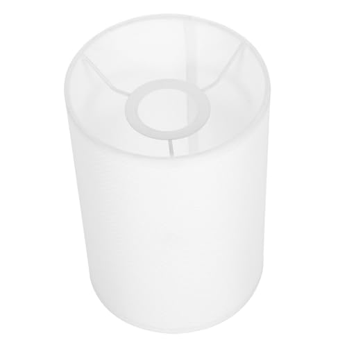 Alipis Stoff Lampenschirm für Tischlampe Gerader Zylindrischer Lampenschirm aus Baumwollstoff Sanft Lichtdurchlässig Minimalistisches Design Einfache Montage Geeignet für Schlafzimmer von Alipis