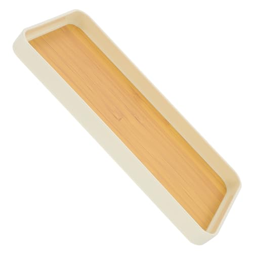 Alipis Rechteckiges Serviertablett Holz Tee-getränketeller Abendessen Snacktablett Obsttablett Multifunktional Für Familienfeiern Partys Restaurants von Alipis