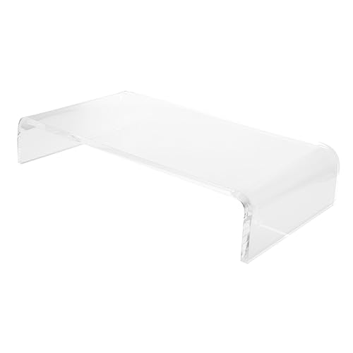Alipis Tastaturabdeckung Kabellos Schutz Klavierabdeckung Zubehör Kabelorganisator Für Geräte Desktop-Tastatur Anzeige Klare Aufsteiger Monitorständer Stand Transparent Acryl von Alipis