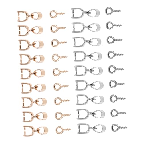 Alipis Teiliges DIY Schraubenöse aus Legierung Kleine Schraubösen in Gold und Silber Vielseitig für Schmuckherstellung Bastelprojekte Armbandverschlüsse und Holzdekorationen Geeignet von Alipis