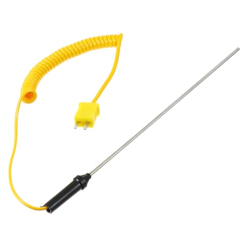 Alipis Thermoelement Edelstahl Temperaturfühler K Sonde Temperaturmessgerät Handlicher Thermocouple Sensor für Industrie und Labor Anwendungen von Alipis