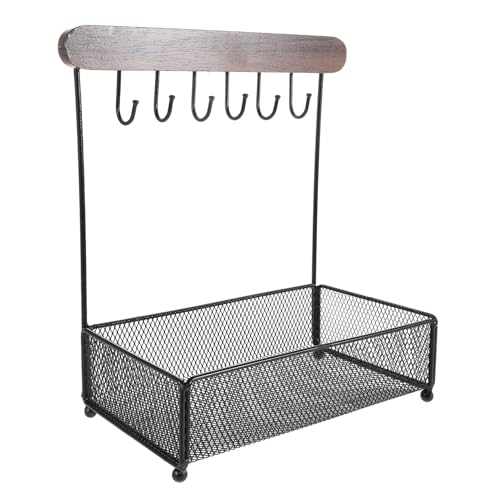 Alipis Tisch-Organizer Haken Und Tablett Schmuck-Organizer-ständer Für Eingangsregal Oder Schreibtisch Kompakter Aufbewahrungsständer Für Accessoires Alipis Tisch-Organizer Haken Und Tablett Schmuck-Organizer-ständer Für Eingangsregal Oder Schreibtisch Kompakter Aufbewahrungsständer Für Accessoires von Alipis