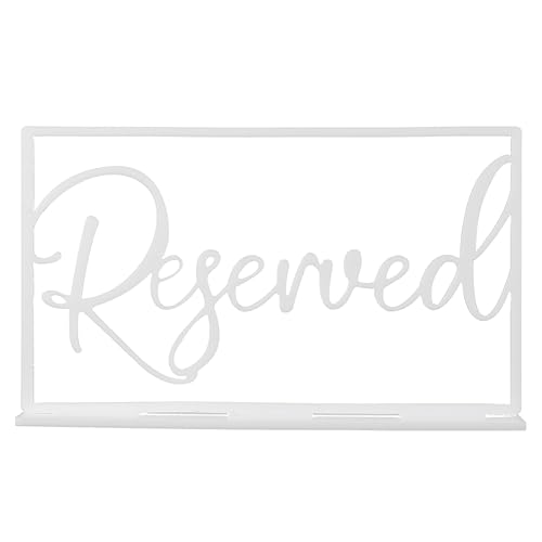 Alipis Tischschild Angepasst Willkommensschildständer Zeichen für reservierte Hotelplätze Sitzplatzkarten Name Essen hochzeitsdeko Reservierungssitzschilder Esstisch Zeichen Acryl Weiß von Alipis