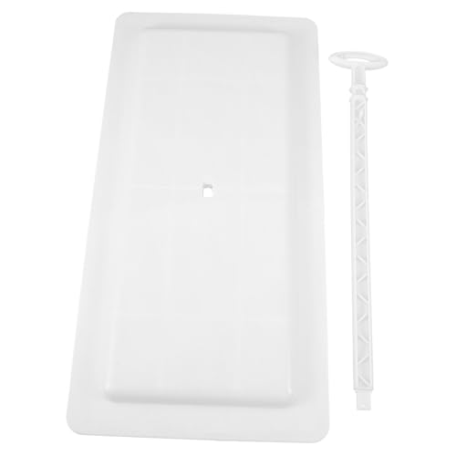 Alipis Toilettendeckel für Hocktoilette aus Robustem Abs Rechteckig mit Belüftungslöchern Bruchsicher und Leicht Passend für Badezimmer Einfach zu Montieren Reinigen von Alipis