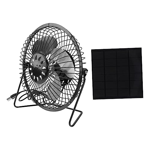 Alipis Tragbare Ventilatoren Solarbetriebener USB-Lüfter 2st Lüfter Schreibtisch Wohnmobil Büro Mini-Solarlüfter USB von Alipis
