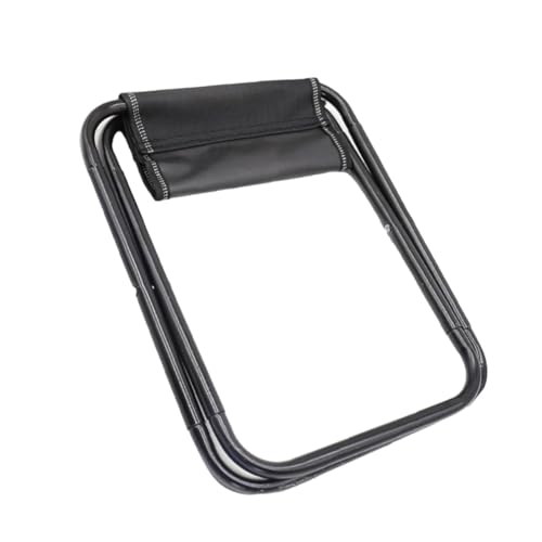 Alipis Tragbarer Klapphocker tragbarer Hocker Klapphocker im Freien Camping tragbare Hocker Leichter Campinghocker multifunktionaler Klapphocker tragbarer Stuhl Segeltuch Schwarz von Alipis