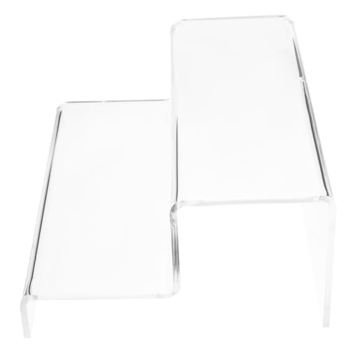 Alipis Transparenter Acryl Display Riser Stöckig Klarer Präsentationsständer für Ladengeschäft Theke Vielseitiger Kompakter Aufsteller für Dekoration und Kleine Produkte von Alipis