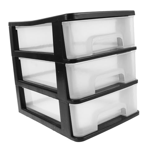 Alipis Transparenter Schreibtisch Organizer mit Platzsparende Desktop Box aus Kunststoff Moderner Aufbewahrungsschrank für Büro Schminktisch und Wohnbereich Strukturierte Mini Box von Alipis