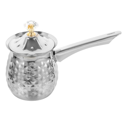Alipis Türkische Kaffeekanne 400 Ml Türkische Kaffeemaschine Chai-Kanne Arabische Kaffeekanne Briki Griechische Kaffeekanne Mit Deckel Griechischer Briki Türkischer Cezve Alipis Türkische Kaffeekanne 400 Ml Türkische Kaffeemaschine Chai-Kanne Arabische Kaffeekanne Briki Griechische Kaffeekanne Mit Deckel Griechischer Briki Türkischer Cezve von Alipis