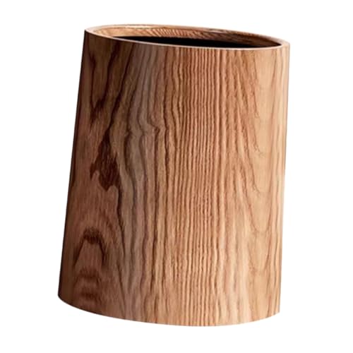 Alipis Vintage Abfalleimer Holzoptik Rund Mülleimer für Küche Badezimmer Büro Großer Fassungsvermögen Platzsparend Rostfrei Stilvoll und Vielseitig Einsetzbar Alipis Vintage Abfalleimer Holzoptik Rund Mülleimer für Küche Badezimmer Büro Großer Fassungsvermögen Platzsparend Rostfrei Stilvoll und Vielseitig Einsetzbar von Alipis