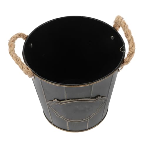 Alipis Vintage Eisen Blumentopf mit Henkel Rustikaler Metall blumeneimer Dekorativer Pflanzkübel für Balkon Tisch und Wohnraum Stabiler Retro Blumentopf für Frische und Künstliche Blumen Alipis Vintage Eisen Blumentopf mit Henkel Rustikaler Metall blumeneimer Dekorativer Pflanzkübel für Balkon Tisch und Wohnraum Stabiler Retro Blumentopf für Frische und Künstliche Blumen von Alipis