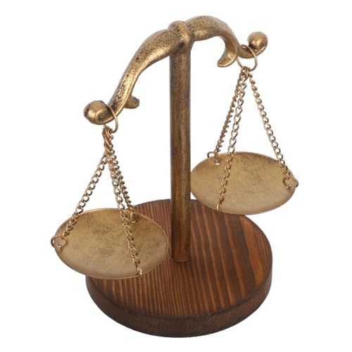 Alipis Vintage Eisenskulptur Schmuckdisplay Tablett mit Balance-symbol Rustikales Schmuckorganizer und Dekorativer Aufbewahrungsständer für Zuhause und Büro von Alipis