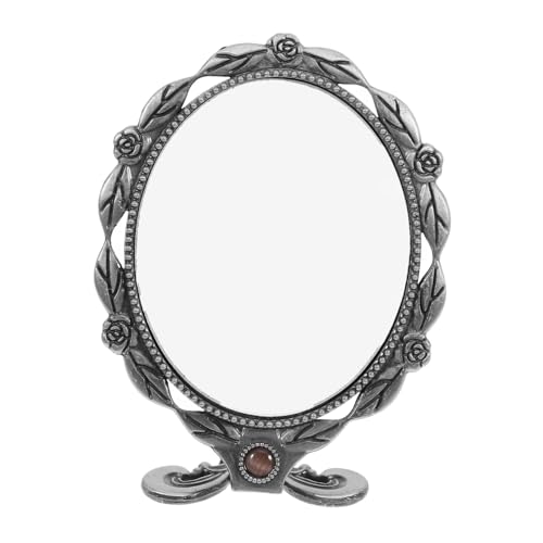 Alipis Vintage Handspiegel Faltbar Leichtes Design Handlich für Damen Mädchen Dekorativer Schminkspiegel für Reise und Alltag Alipis Vintage Handspiegel Faltbar Leichtes Design Handlich für Damen Mädchen Dekorativer Schminkspiegel für Reise und Alltag von Alipis