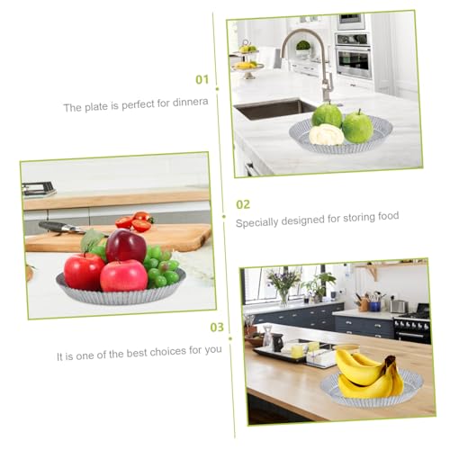Alipis Vintage Retro Serviertablett aus Hochwertigem Eisen Multifunktionales Großes Aufbewahrungstablett für Snacks Obst und Dekoration Platzsparend und Langlebig für Zuhause Alipis Vintage Retro Serviertablett aus Hochwertigem Eisen Multifunktionales Großes Aufbewahrungstablett für Snacks Obst und Dekoration Platzsparend und Langlebig für Zuhause von Alipis