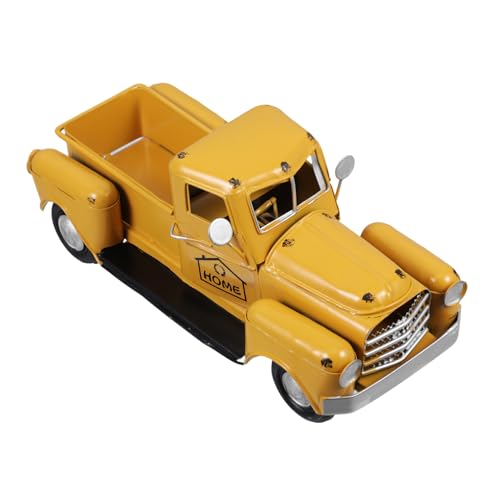 Alipis Vintage Truck Figurine Gelb Langlebige Retro Auto Modell Skulptur Rustikale Bauernhaus Dekoration Festliche Tischplatte für Wohnkultur und Einzigartige Sammlerstücke Alipis Vintage Truck Figurine Gelb Langlebige Retro Auto Modell Skulptur Rustikale Bauernhaus Dekoration Festliche Tischplatte für Wohnkultur und Einzigartige Sammlerstücke von Alipis