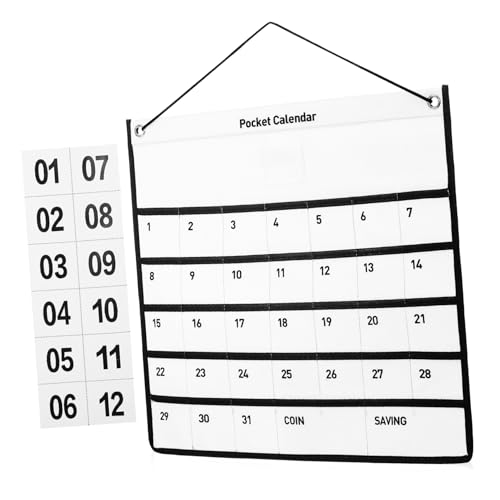Alipis Wandhängende Kalender Aufbewahrungstasche aus Vliesstoff Zeitplan Monatsübersicht Platzsparend Vielseitig für Büro Zuhause Klasse mit Separaten Fächern für Stifte Notizen Alipis Wandhängende Kalender Aufbewahrungstasche aus Vliesstoff Zeitplan Monatsübersicht Platzsparend Vielseitig für Büro Zuhause Klasse mit Separaten Fächern für Stifte Notizen von Alipis