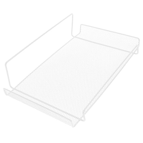 Alipis Wandregal Routerhalter aus Robustem Metall Wandmontierter Aufbewahrungsrack Platzsparend kein Bohren Stabile Wandhalterung für Wohnzimmer Schlafzimmer Weiß von Alipis