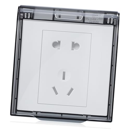 Alipis Wasserdichte Abdeckung Selbstklebende Steckdosenabdeckung Steckdosensteckerabdeckung Sicherheitssteckdose Außensteckdosenabdeckung Wasserdichte Steckdosenabdeckungen von Alipis