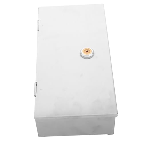 Alipis Wasserdichte Edelstahl Außensteckdose mit Schloss Doppelte Steckdose Schutzbox für Elektrofahrzeug ladung Regensicherer Verteilerkasten für Außenbereich Robust und Wetterfest für von Alipis