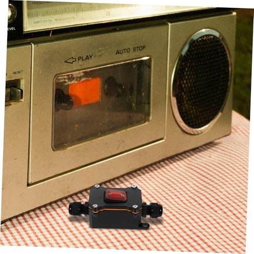 Alipis Wasserdichter Inline Schnurschalter mit Kippschalter Robustes Material Installieren Hoher Strom für Außen Industrieanwendungen Ersatz für Defekte Schalter von Alipis