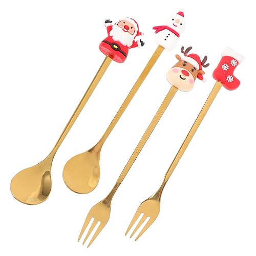Alipis Weihnachtliches Besteckset Cartoon Löffel und Multifunktionale Mini Kaffeelöffel für Festliche Anlässe Leicht und Tragbar für Weihnachten und Alipis Weihnachtliches Besteckset Cartoon Löffel und Multifunktionale Mini Kaffeelöffel für Festliche Anlässe Leicht und Tragbar für Weihnachten und von Alipis