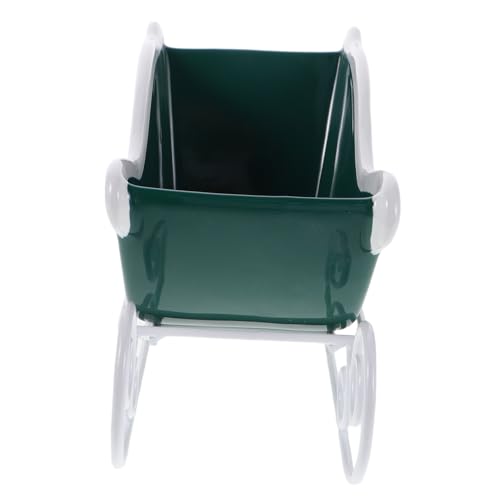 Alipis Weihnachts-Schlitten Miniatur Langlebige Farbbeständige Tischdekoration für Wohnzimmer Büro Vielseitig Platzierbar Attraktives Festtagsornament für Weihnachtsfeiern von Alipis