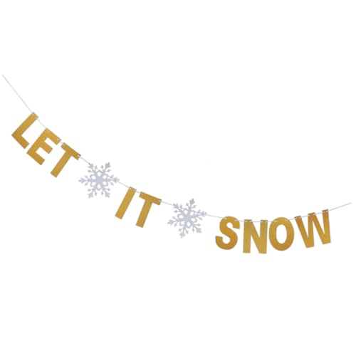 Alipis Weihnachtsbanner Papiergirlande Let It mit Schneeflocken Dekorative Party Hängedekoration für Fenster Türen Festliche Weihnachtsfeier Alipis Weihnachtsbanner Papiergirlande Let It mit Schneeflocken Dekorative Party Hängedekoration für Fenster Türen Festliche Weihnachtsfeier von Alipis