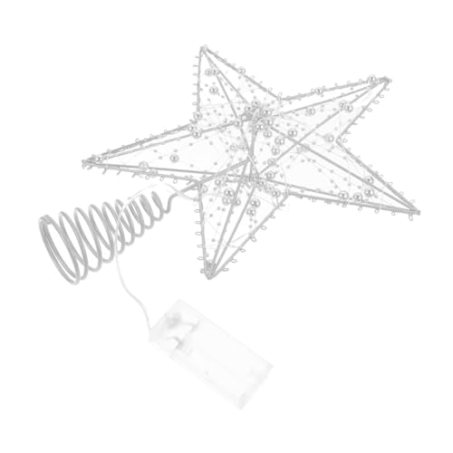 Alipis Weihnachtsbaumspitze Silberner Hohlstern mit Led-Lichterkette Batteriebetrieben Christbaumspitze Weihnachtsdeko Tannenbaum Ornament Festliche Baumspitzen-Dekoration Alipis Weihnachtsbaumspitze Silberner Hohlstern mit Led-Lichterkette Batteriebetrieben Christbaumspitze Weihnachtsdeko Tannenbaum Ornament Festliche Baumspitzen-Dekoration von Alipis