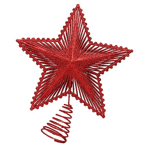 Alipis Weihnachtsbaumspitze Stern aus Roter mit Glitzernder Oberfläche Stabile Baumspitze Weihnachtsdeko für Christbaumspitzen Wiederverwendbarer Xmas Tree Topper für Festliche Alipis Weihnachtsbaumspitze Stern aus Roter mit Glitzernder Oberfläche Stabile Baumspitze Weihnachtsdeko für Christbaumspitzen Wiederverwendbarer Xmas Tree Topper für Festliche von Alipis