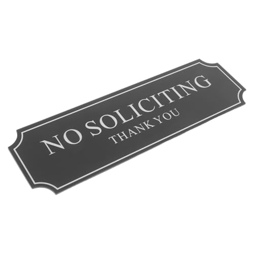 Alipis Werbung Schild Selbstklebendes Acryl Schild für Haustür und Fenster Installieren Verhindert Störungen durch Werber Klare für Büro und Zuhause von Alipis
