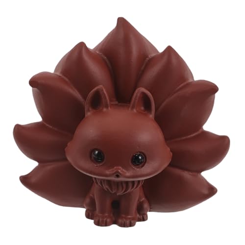 Alipis Zisha Teetier Fuchs Figurine aus Violett Kunstvolle Traditionelle Chinesische Teezeremonie Skulptur Dekoratives Tee-Accessoire für Gongfu Tablett Kultivierte für Teeliebhaber Alipis Zisha Teetier Fuchs Figurine aus Violett Kunstvolle Traditionelle Chinesische Teezeremonie Skulptur Dekoratives Tee-Accessoire für Gongfu Tablett Kultivierte für Teeliebhaber von Alipis