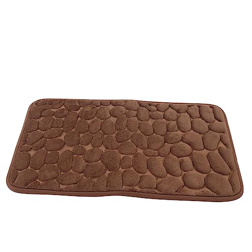 Alipis rutschfeste Badematte Waschbar Polyester Fußmatte für Bad Wc mit Weicher Struktur und Hoher Wasseraufnahme Strapazierfähiger Faltbarer Teppich für Eingangsbereich und von Alipis